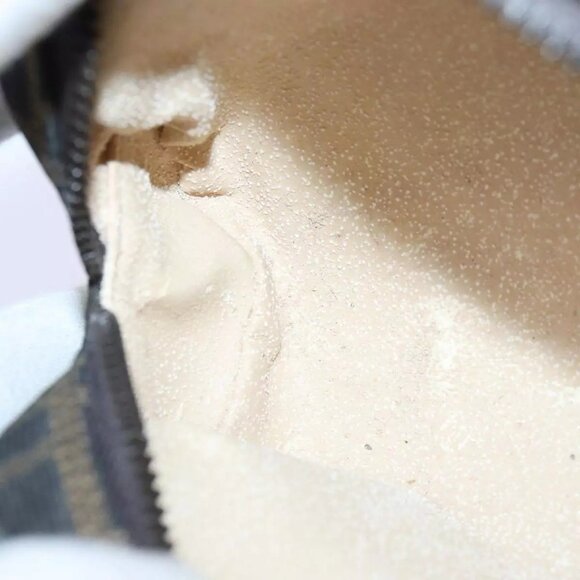 FENDI Zucca Canvas Pouch Brown Black Silver Auth fm3759 - Picture 11 of 16